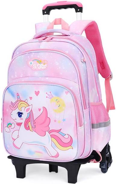 HANNEA Backpack for Girls Travel Backpack on Wheel Girls School Backpack 2 L Backpack