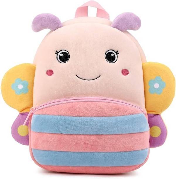 HappyChild Toddler Bag Plush Animal Cartoon Mini Travel Bag for Baby Girl Boy 1-6 Years School Bag
