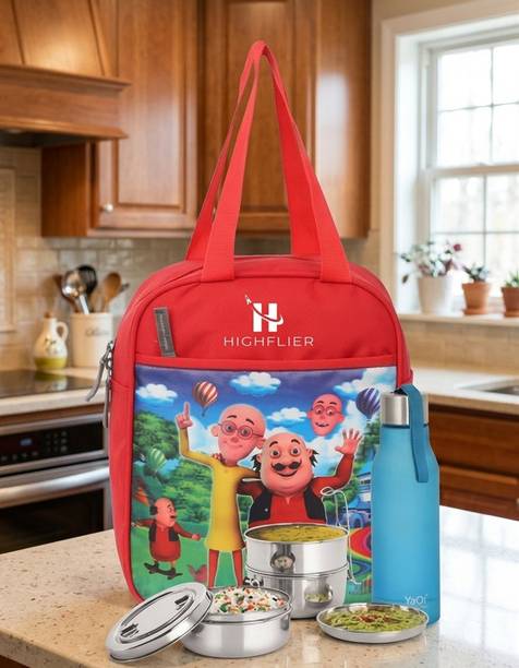 Highflier Trendy Tiffin Bag for School, Picnic & Travel for Kids Waterproof Lunch Bag