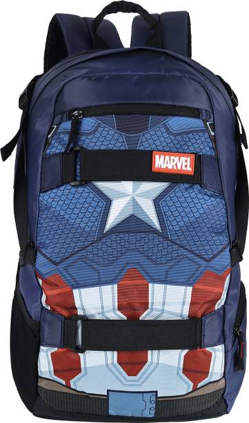 MARVEL AZ 250 Avengers Captain America Linen Polyester Durable Fabric Office Waterproof Backpack
