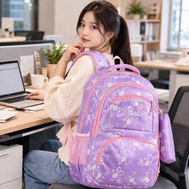 Renco Trendy Floral Print School Backpack for Girls | Lightweight & Stylish Bag Waterproof School Bag