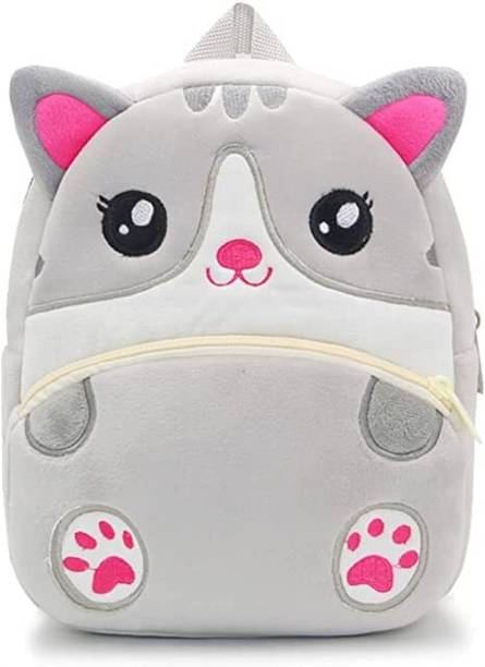 HappyChild Toddler Bag Plush Animal Cartoon Mini Travel Bag for Baby Girl Boy 1-6 Years School Bag