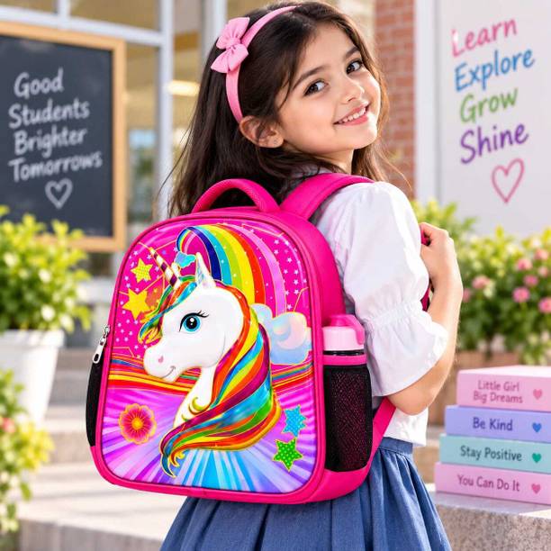 Onemart Rainbow Unicorn Kids School Backpack Waterproof Backpack