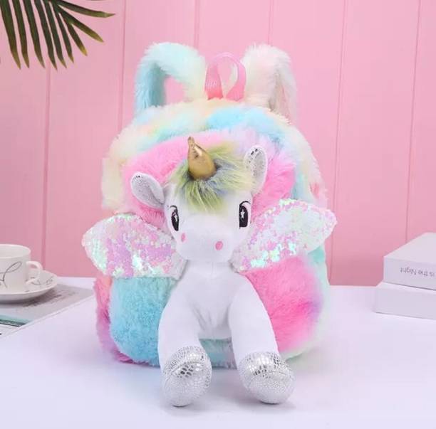 LS ENTERPRISES Unicorn Plush Kids Backpack Bag Children Best Birthday Gift for Kids Return Gift School Bag