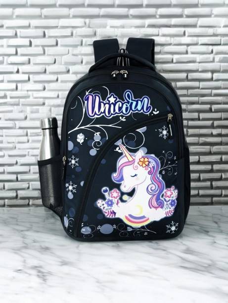 AM Creation SchoolPro Unisex cartoon Backpack bag for Girls & Boys for 4-8 Years Waterproof Backpack