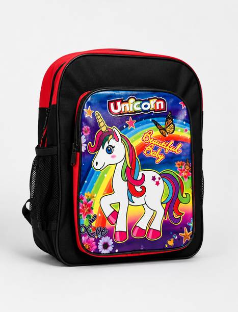 Jurnix Kids Unicorn Printed School Backpack Nursery, KG & Primary School Bag for Girls Waterproof Backpack