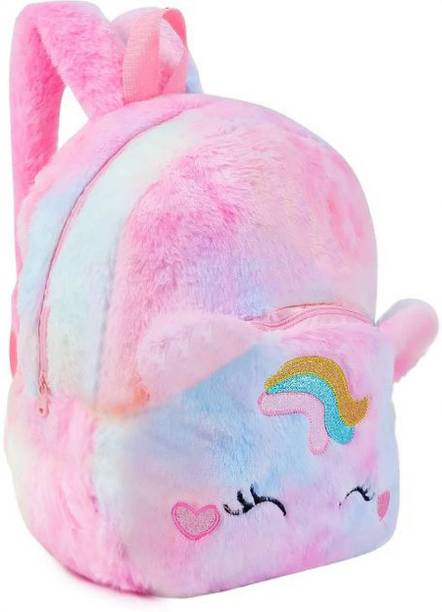 BlingNBeats Unicorn Premium Plush Bag for 2 to 6 years kids 10L School Bag