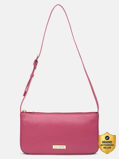 Rhea Baguette Medium Fuchsia Pink Handbag for Women Shoulder Bag Shoulder Bag