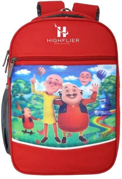 Highflier Kids School Bag Lightweight Cartoon Backpack for Boys & Girls Waterproof School Bag