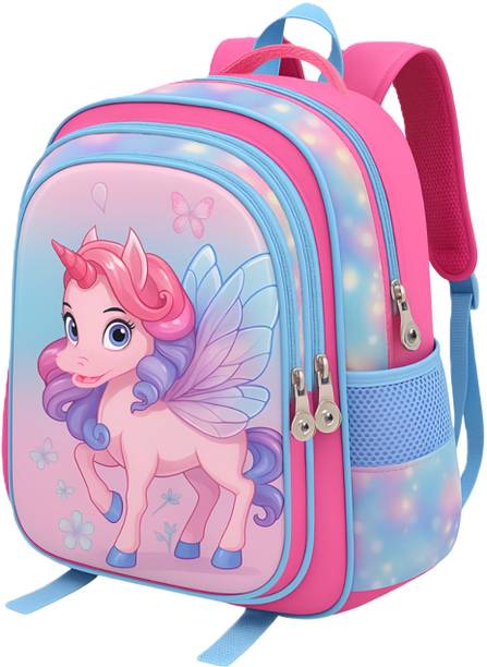SYGA Fairy Tale Unicorn Cartoon Design Backpack for Junior High School Students Waterproof School Bag