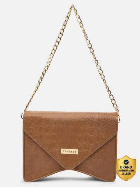 Shaya Baguette Small Tan Handbag for Women Shoulder Bag Shoulder Bag