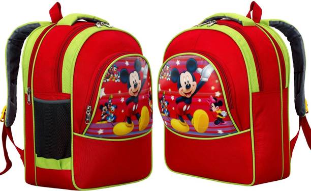 Myron Pre School lightweight Durable Mickey Mouse Combo For Nursery (LKG/UKG/1st Std) Waterproof School Bag