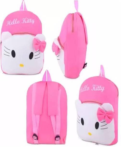 RK SOFT TOYS Kids Soft HelloKitty Character Lightweight Backpack for Small Kids Nursery Bag Waterproof School Bag