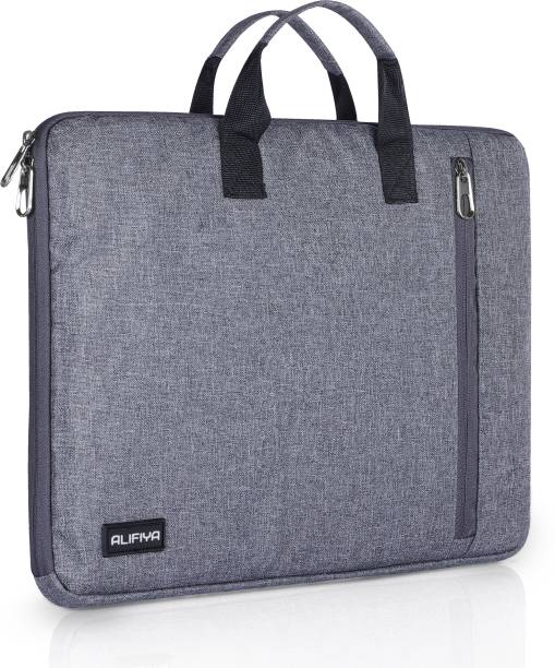 Alifiya 15.6 Inch Laptop Sleeve / Slip Case Cover Bag With Handle (L22_Grey) Laptop Sleeve/Cover