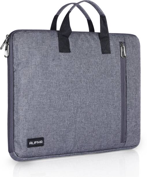 Alifiya 14 Inch Laptop Sleeve / Slip Case Cover Bag With Handle (L22_Grey) Laptop Sleeve/Cover