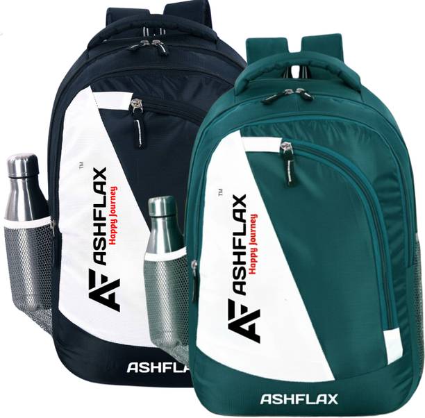 ASHFLAX Combo 2Set School & Laptop Backpack for Boys & Girls – Waterproof Office/College Waterproof School Bag