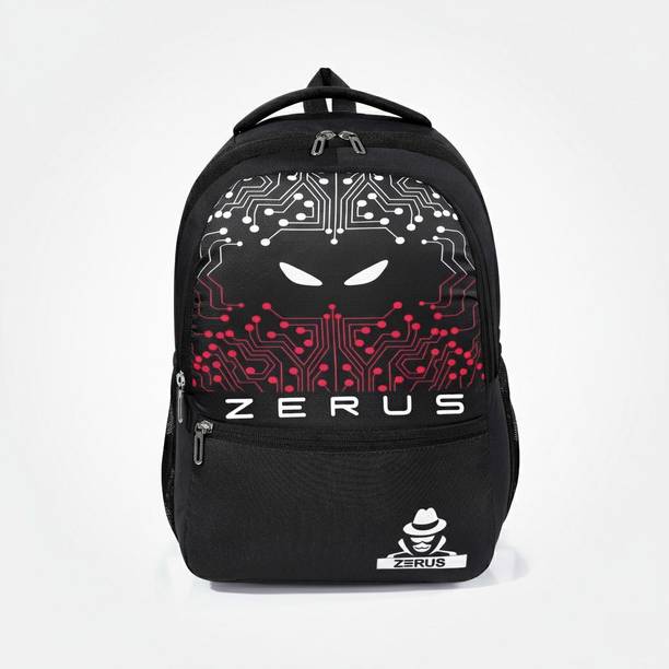 ZERUS Stylish Hacker Graphic School College Travel Office Bag with Durable Build Backpack