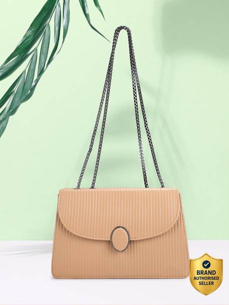 Tiaraa Sling Medium Dark Beige Bag for Women Sling Bag