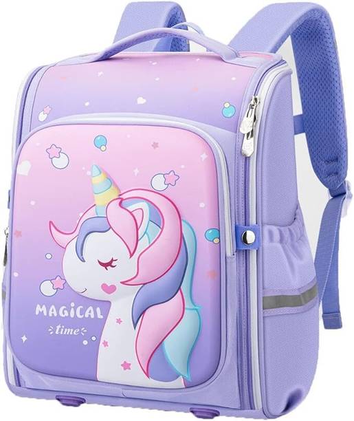 DIOXIT Laptop Unicorn Backpack for Kids Girls Stylish Durable Water-Resistant Backpack Waterproof School Bag