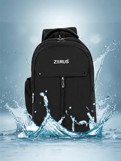 ZERUS Premium Laptop Backpack with Bottle Pocket for Office College and Travel Use Waterproof School Bag