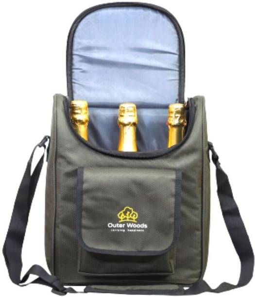Outer Woods 3 Bottle Insulated Cooler Bag Waterproof Multipurpose Bag
