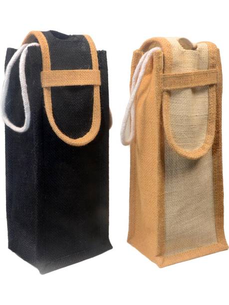 GoBamboos White & Black Bottle Bag Waterproof Multipurpose Bag