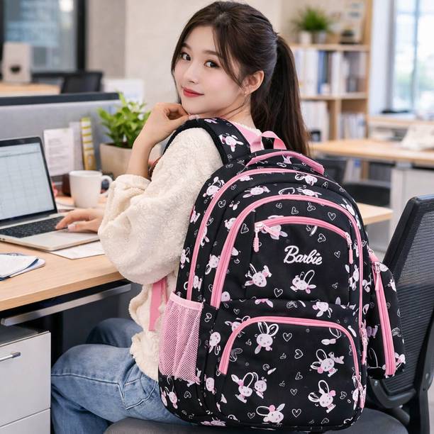 Renco Stylish School Backpack for Women with Pencil Pouch Lightweight Daily Use Waterproof Backpack