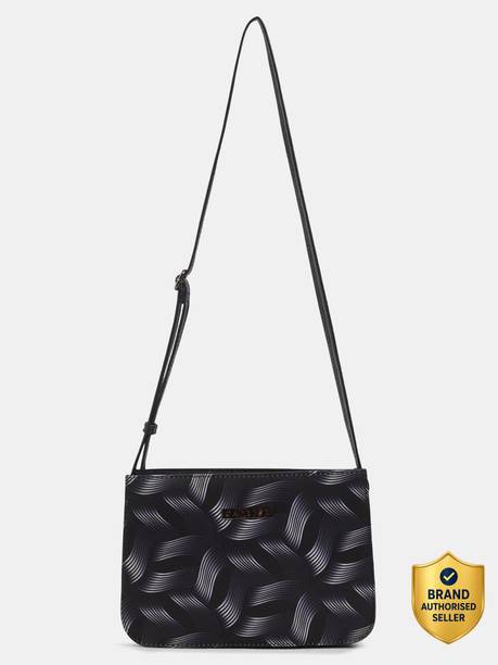 Seiko Sling Medium Black Bag for Women Sling Bag