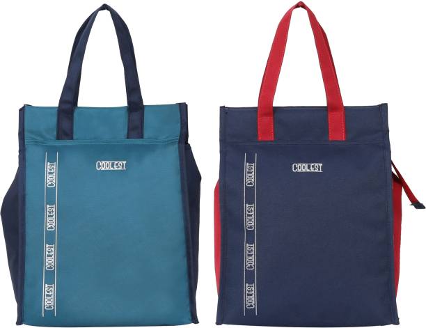 Coolest Lunch Tiffin Bag LBC-00-FIROZI,BLUE for School Office Picnic Waterproof Lunch Bag