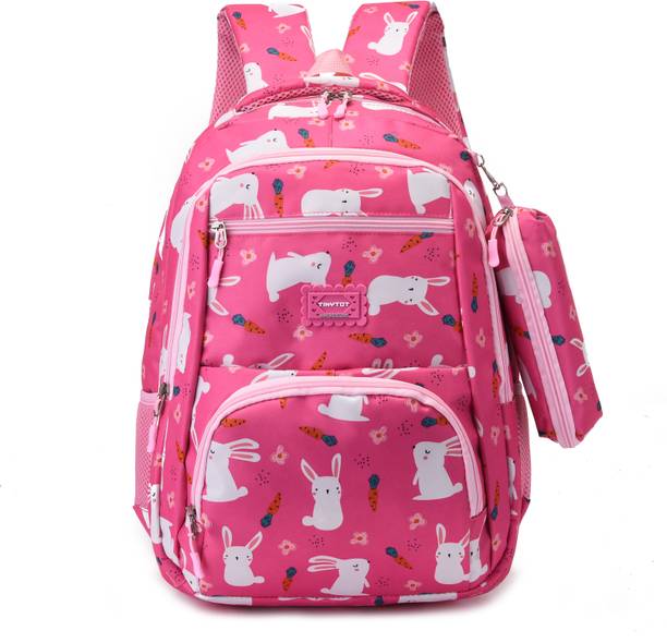 Tinytot School Backpack College Bag Travel Bag with Pencil Pouch 2nd Standard onward Waterproof Backpack