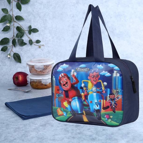 Kyros Motu Patlu (1st std / 2nd std ) School Lunch Bag Waterproof School Tiffin Bags Waterproof Lunch Bag