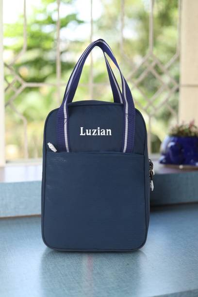 Luzian Classy Lunch Office Tiffin Bags|Insulated Hot/Cold Box & Bottle | School, Picnic Waterproof Lunch Bag