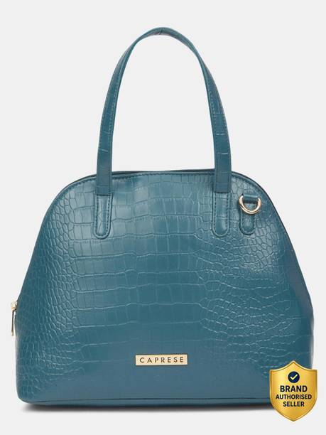 Basil Satchel Medium Teal Blue Shoulder Bag for Women Messenger Bag