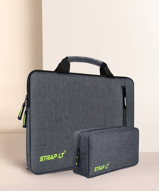 Straplt Laptop Sleeve With Pouch Case Cover for 15.6-16 Inch With Handle, Waterproof Laptop Sleeve/Cover