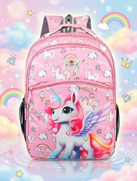 SBCOLLECTION Classy Unisex Print Texture Comfortable Use for Class (3-9Yrs) Coaching Picnic Waterproof School Bag