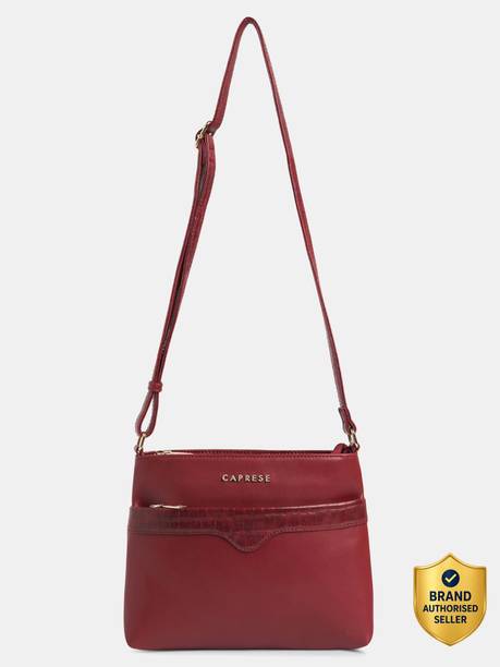 Viva Sling Medium Cherry Red Bag for Women Sling Bag