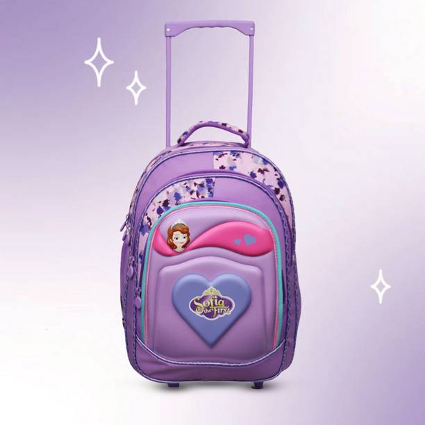 Baby Girl sofia school bags for girls korean cute Backpack for girl Multiple Comportment Waterproof Trolley