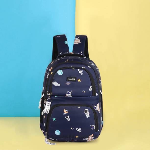 Talon Printed Backpack for Boys and Girls – Perfect for School or Tuition Backpack