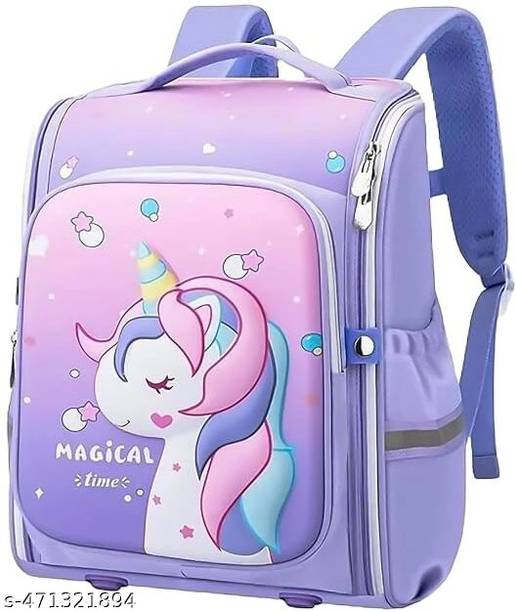 Tarak Unicorn School Bag for Kid Girl Water-Resistant Backpack Birthday Gift Ages5-12 Waterproof School Bag