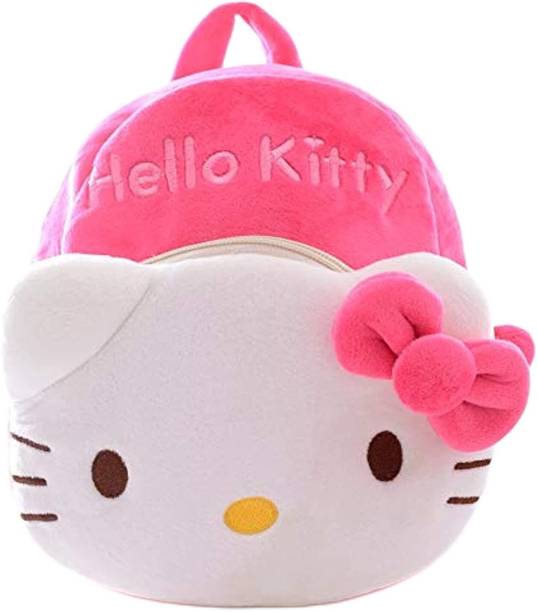 EMA Kids Hello Kitty Cartoon Soft Plush 10L School Backpacks Boys Girls (2-5 Years) School Bag