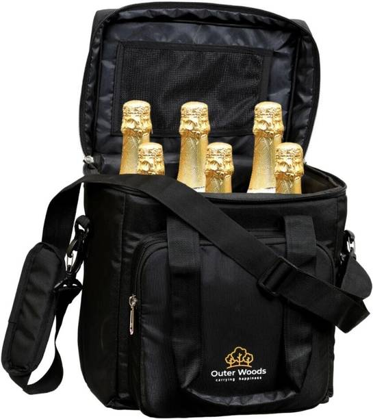 Outer Woods 6 Bottle Insulated Cooler Bag Waterproof Multipurpose Bag