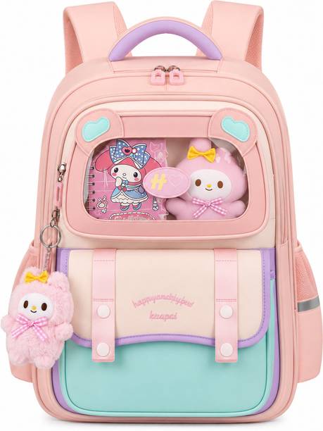 MyneeMoe Explorer Kids Backpack Stylish & Spacious School Bag (Age 4-6Y) Waterproof School Bag