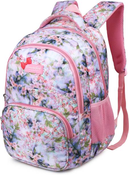 BEAUTY GIRLS BY HOTSHOT1567|School Bag|Tuition Bag|College Backpack|ForGirls&Women|17Inch|28L Waterproof School Bag