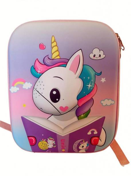 SHANAYA TRANDING TOYS Unicorn ocket Printed School Bag | Lightweight Durable Backpack for Girls Waterproof School Bag