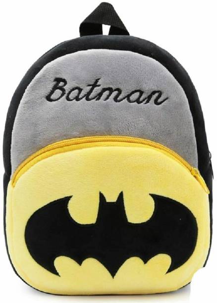 Zexsazone soft push velvet fabric Batman Bag kids School bag for age 2 to 5 year Plush Bag