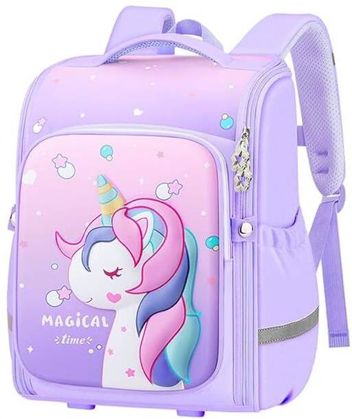 Tazomi 17 L Unicorn Backpack for Kids Shoulder School Bags for Girls,Backpack for Girls Waterproof School Bag