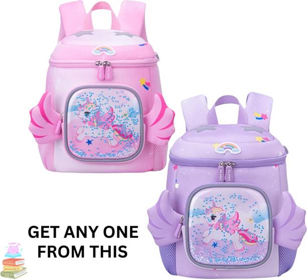 Arizuul Mythical Sparkle Unicorn Bag – 3D Backpack Designed for School Adventures School Bag