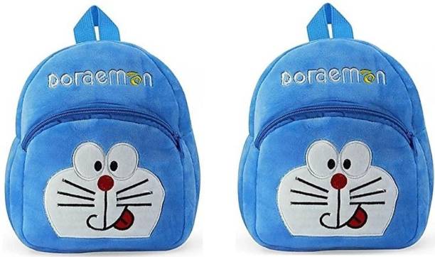 SKYRIDE ENTERPRISES 2 DOREMON BLUE, toy bag, kids soft school bag(2 to 6 age) for girls & boys School Bag