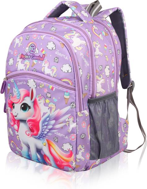 PERFECT GENIUS Unicorn Printed Kids School Bag for Girls / Boys | 3 to 9 Years 24 L Backpack