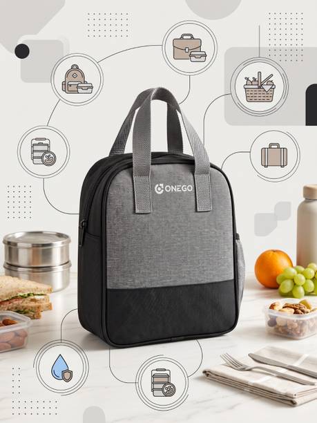 ONEGO Classic Insulated, Leak-Proof & Spacious Tiffin Bags for Office & School Waterproof Lunch Bag